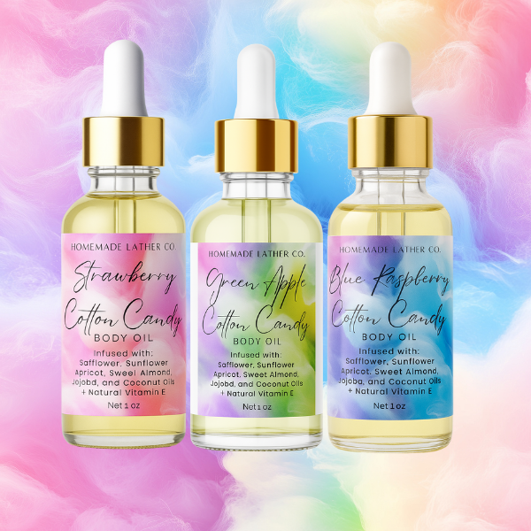 Cotton Candy Trio Body Oil Set