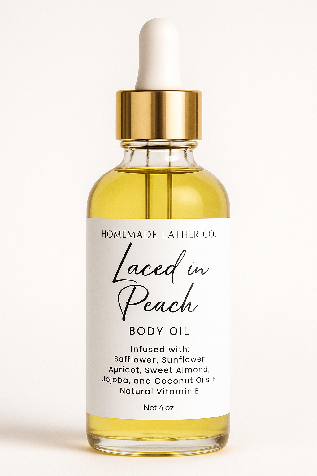 Laced In Peach Body Oil