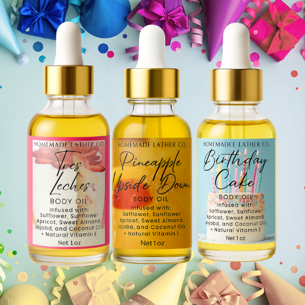 Let's Get Caked Body Oil Trio Set