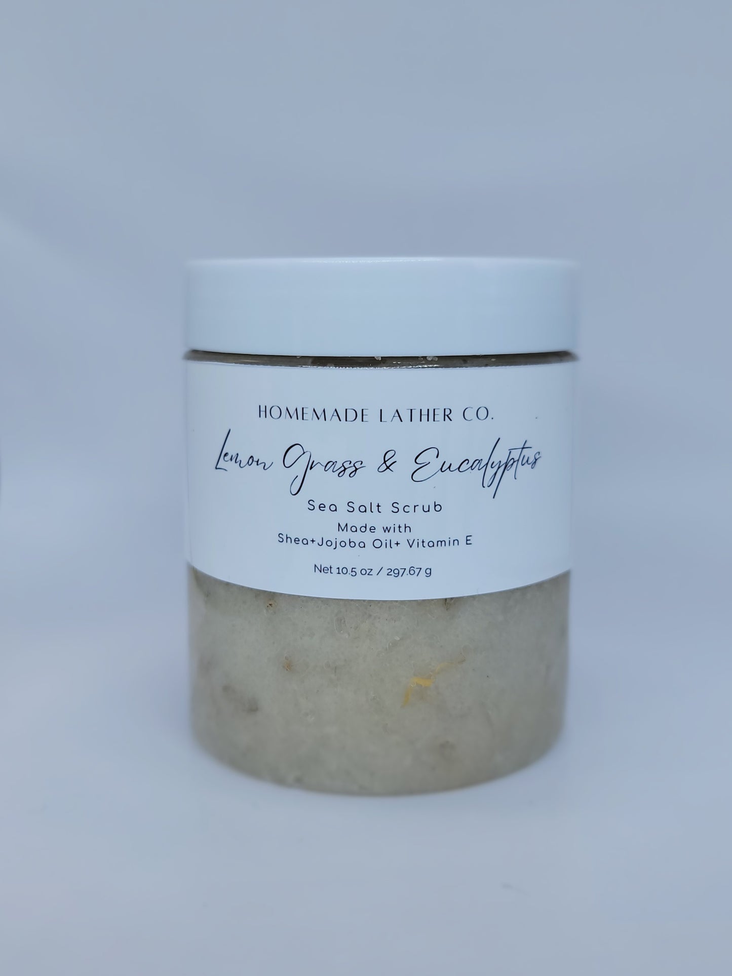 Lemongrass and Eucalyptus Sea Salt Scrub