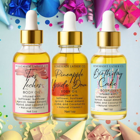 Let's Get Caked Body Oil Trio Set